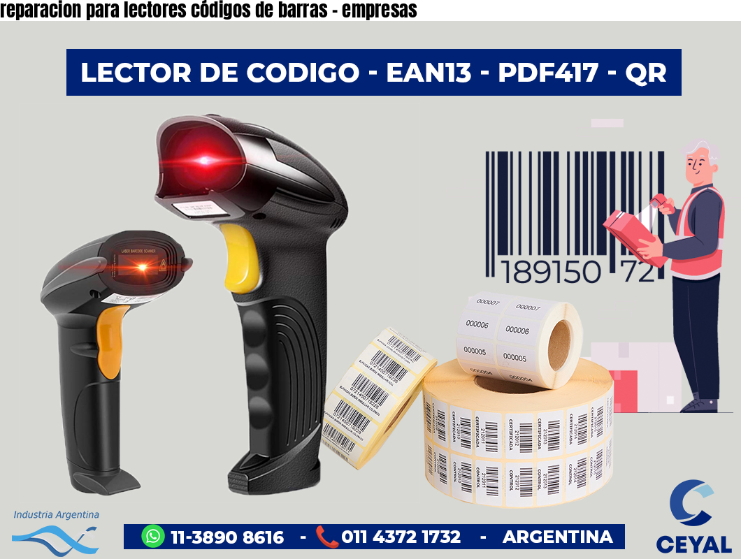 reparacion para lectores códigos de barras - empresas