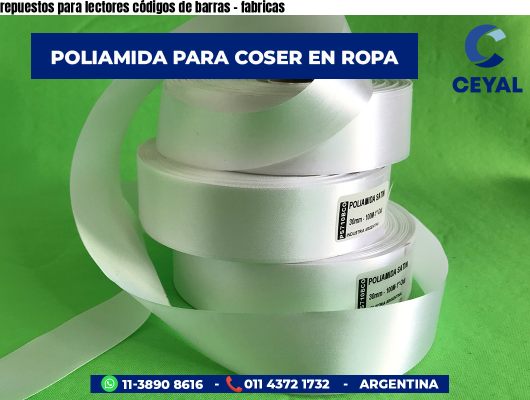 repuestos para lectores códigos de barras - fabricas