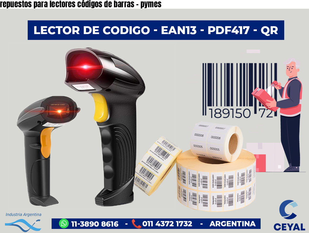 repuestos para lectores códigos de barras - pymes