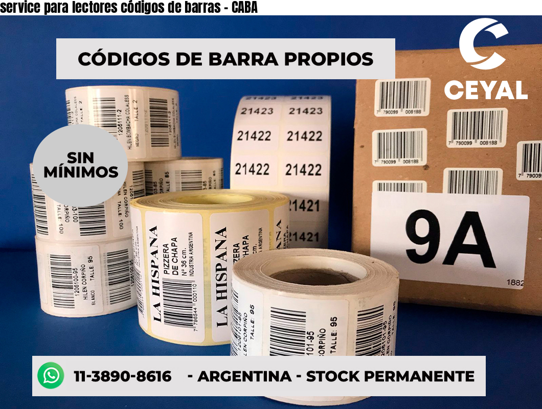 service para lectores códigos de barras - CABA