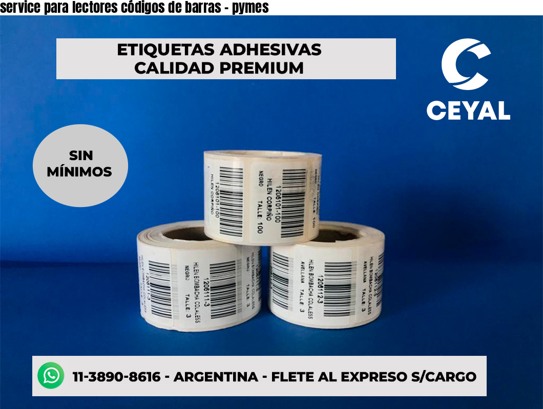 service para lectores códigos de barras - pymes