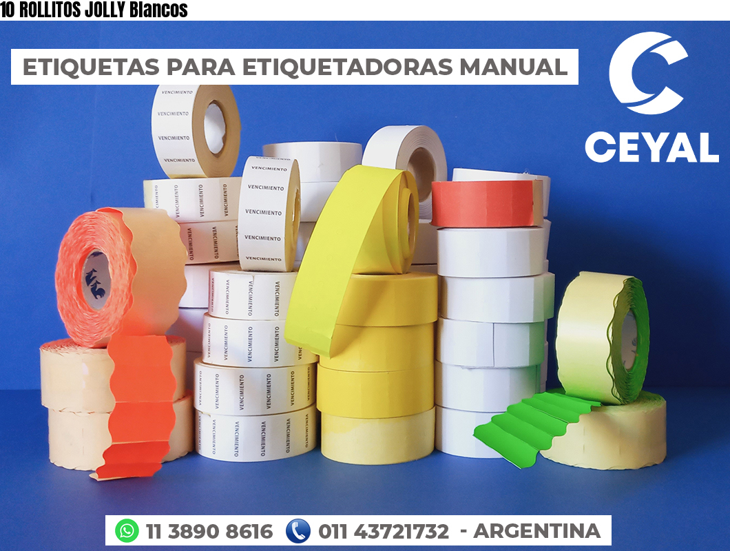 10 ROLLITOS JOLLY Blancos