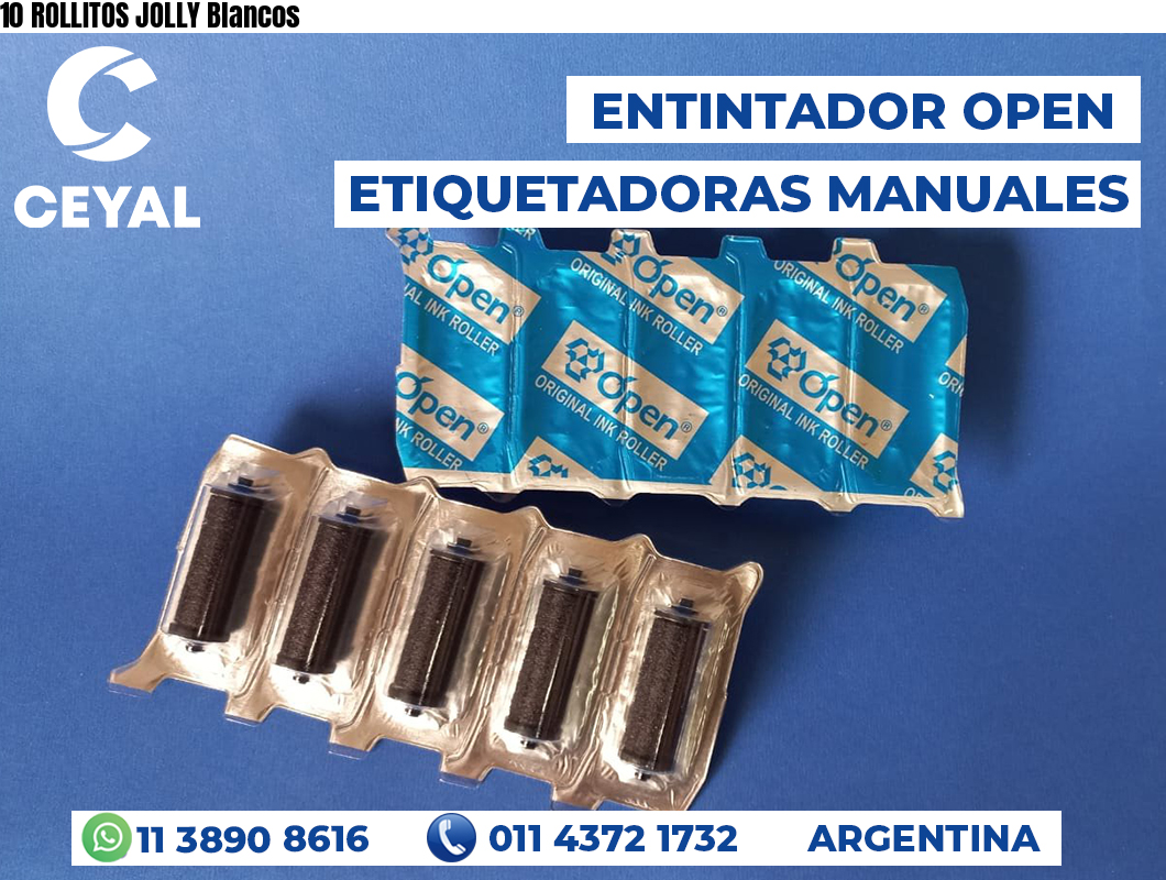 10 ROLLITOS JOLLY Blancos