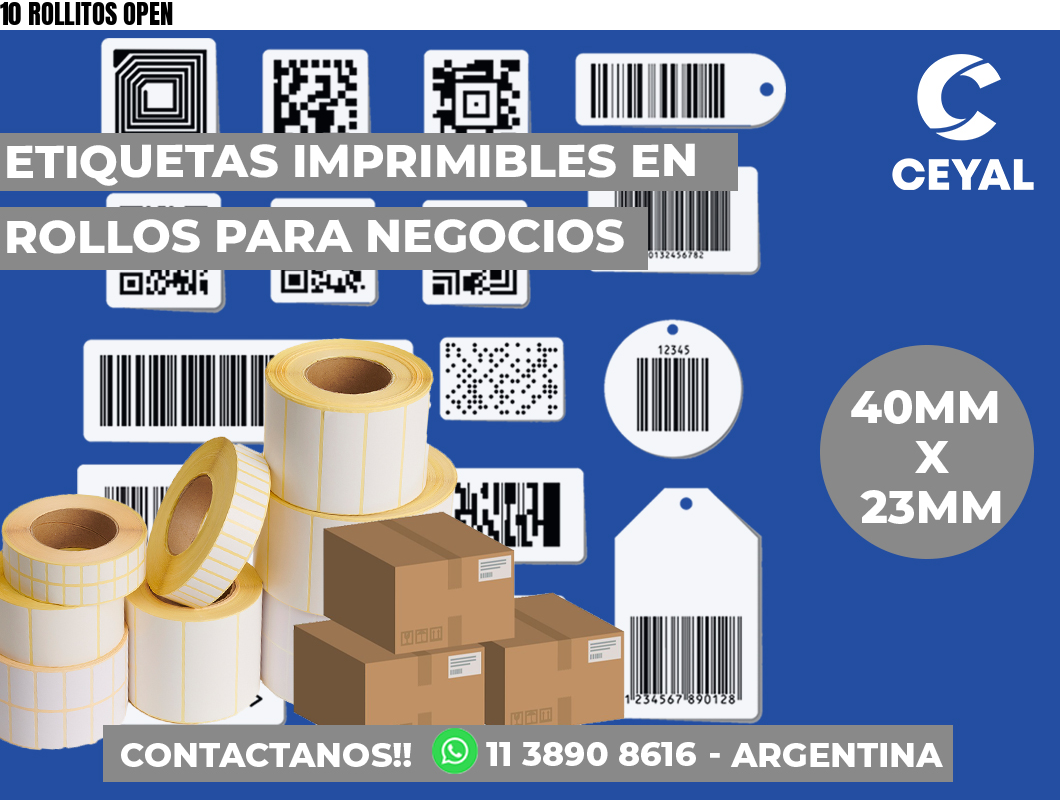 10 ROLLITOS OPEN