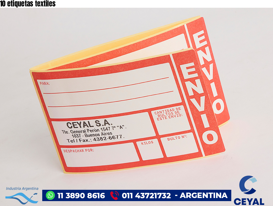 10 etiquetas textiles