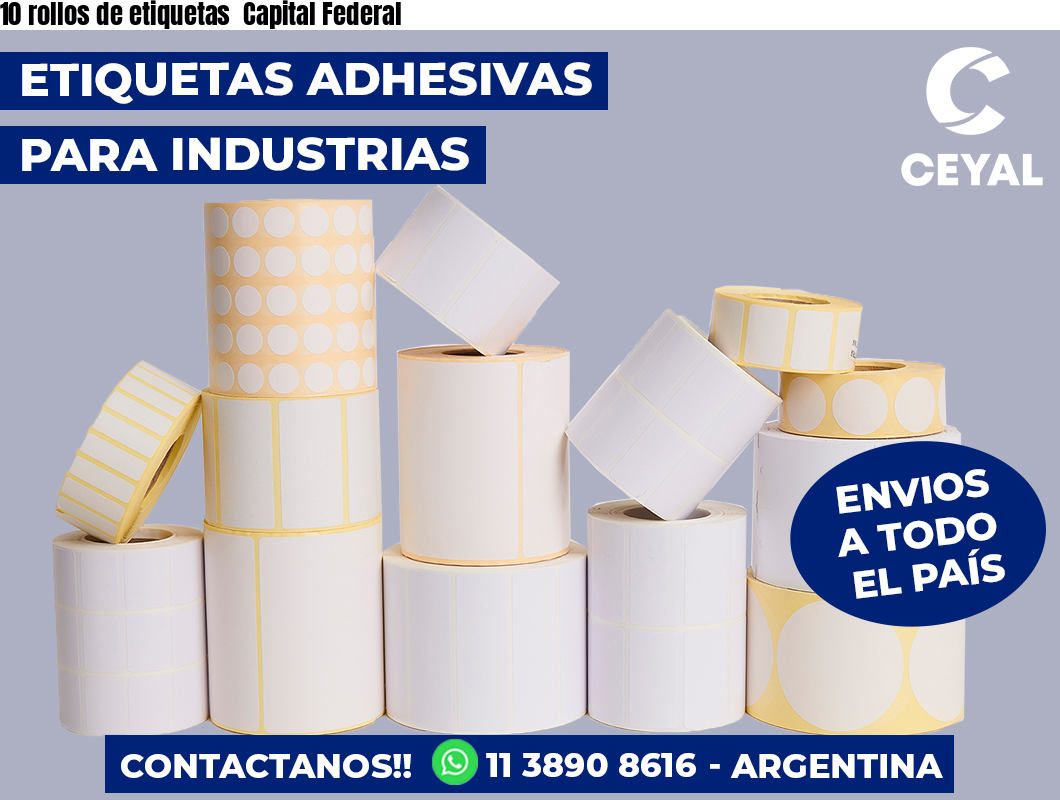10 rollos de etiquetas  Capital Federal