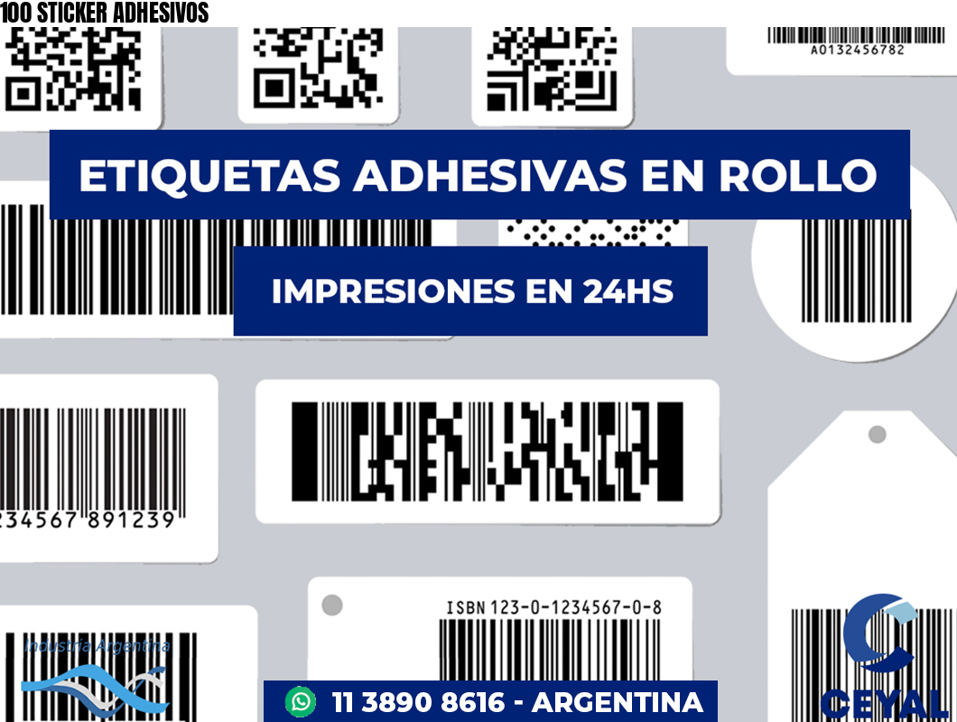100 STICKER ADHESIVOS