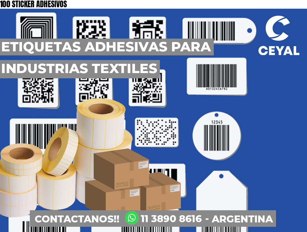 100 STICKER ADHESIVOS