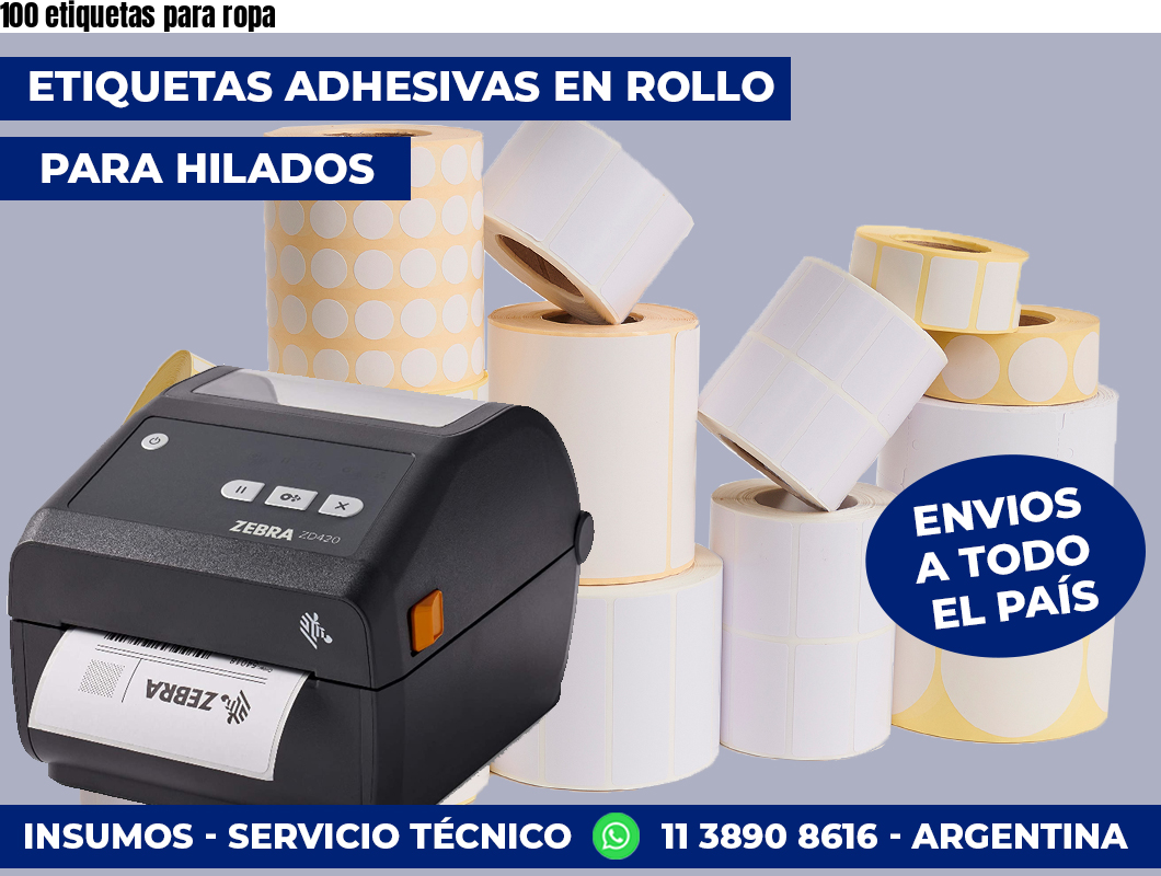100 etiquetas para ropa