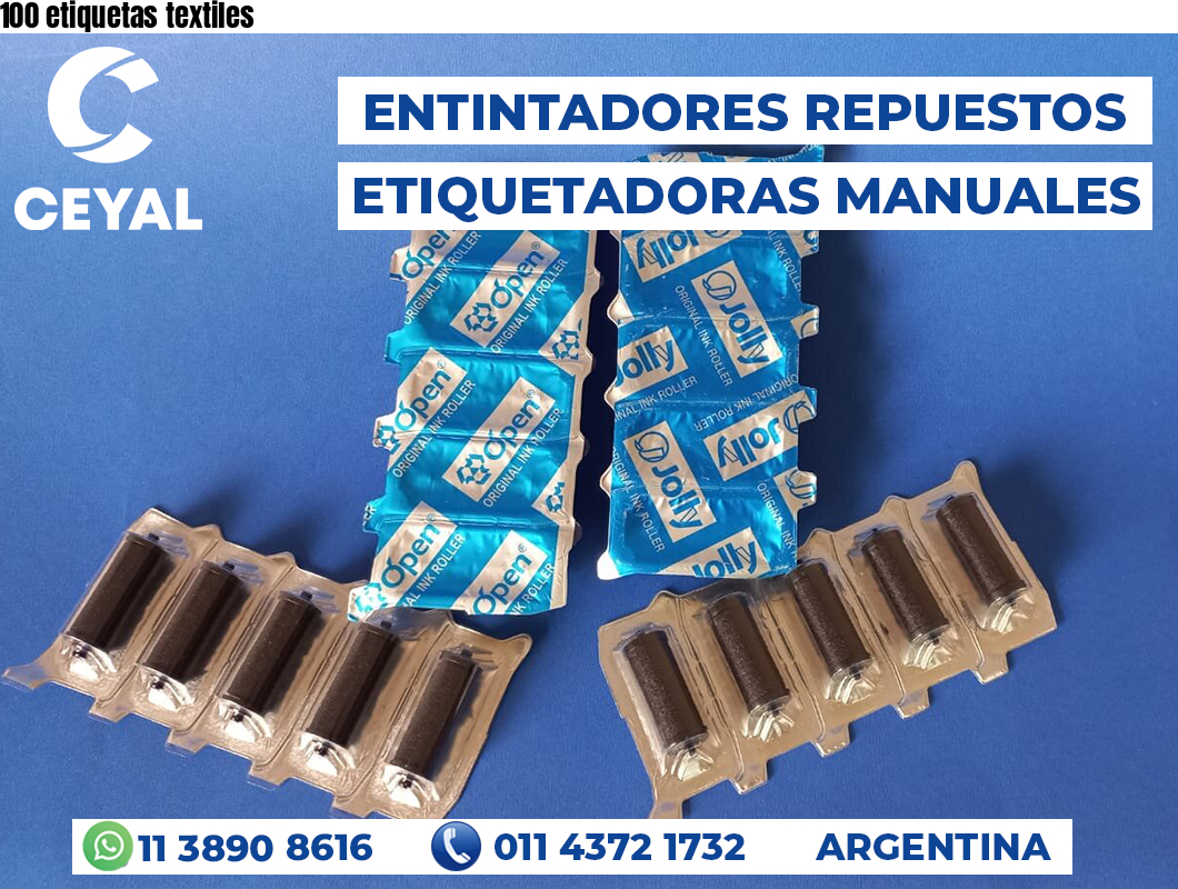 100 etiquetas textiles