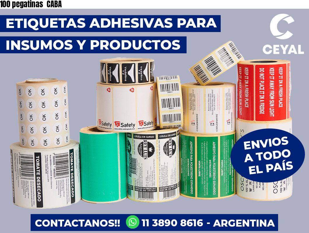 100 pegatinas  CABA