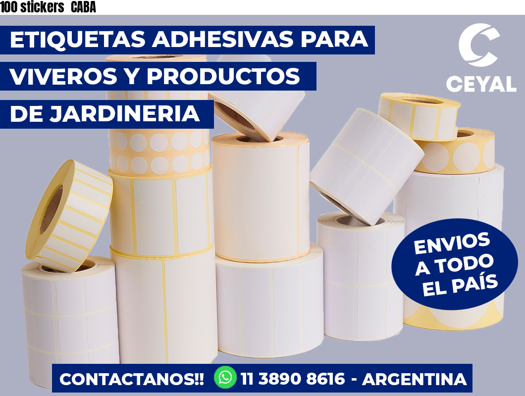 100 stickers  CABA
