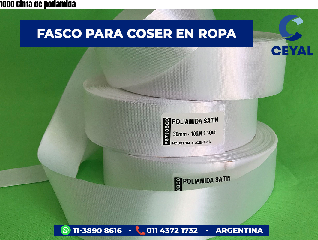 1000 Cinta de poliamida