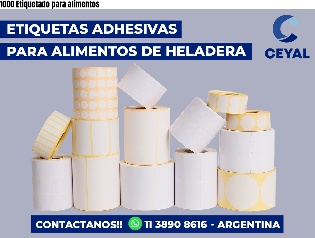 1000 Etiquetado para alimentos