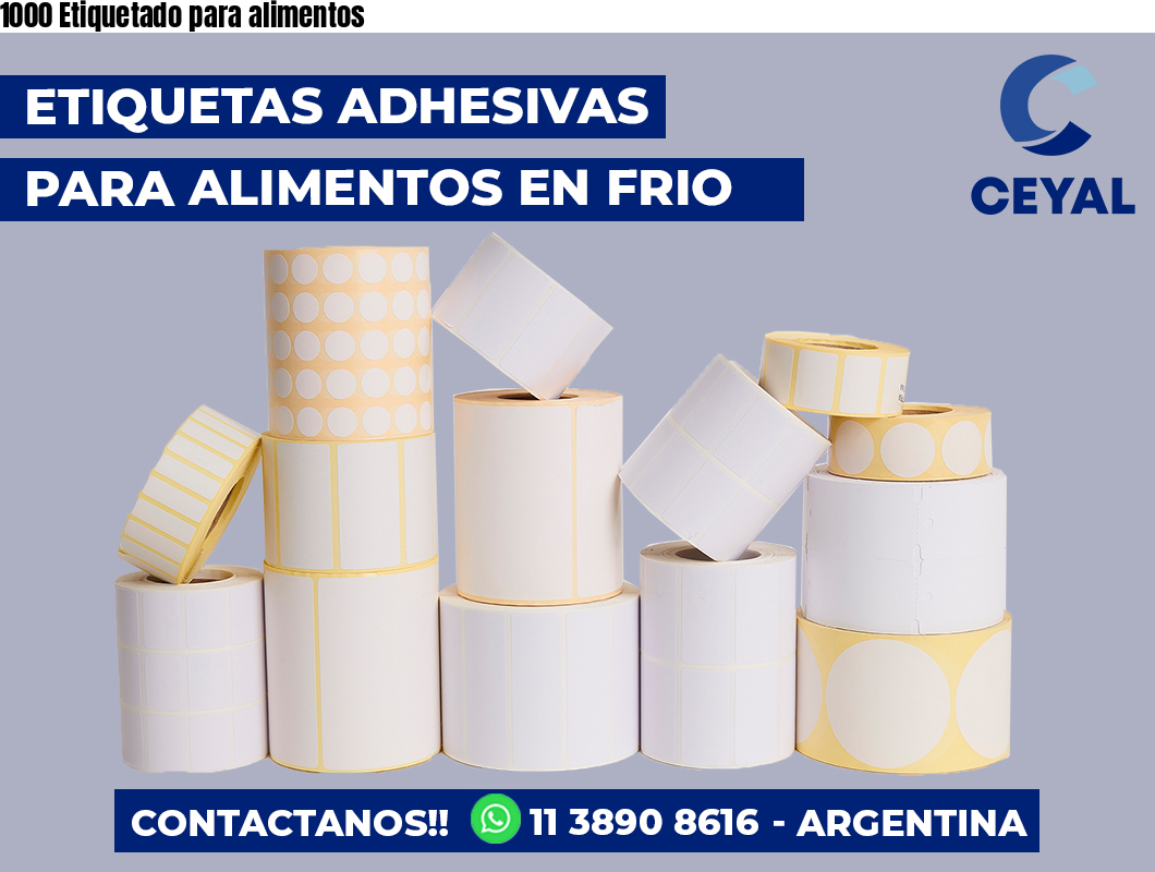 1000 Etiquetado para alimentos