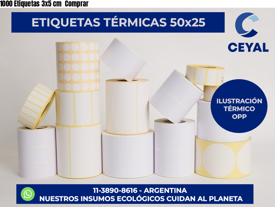 1000 Etiquetas 3×5 cm  Comprar
