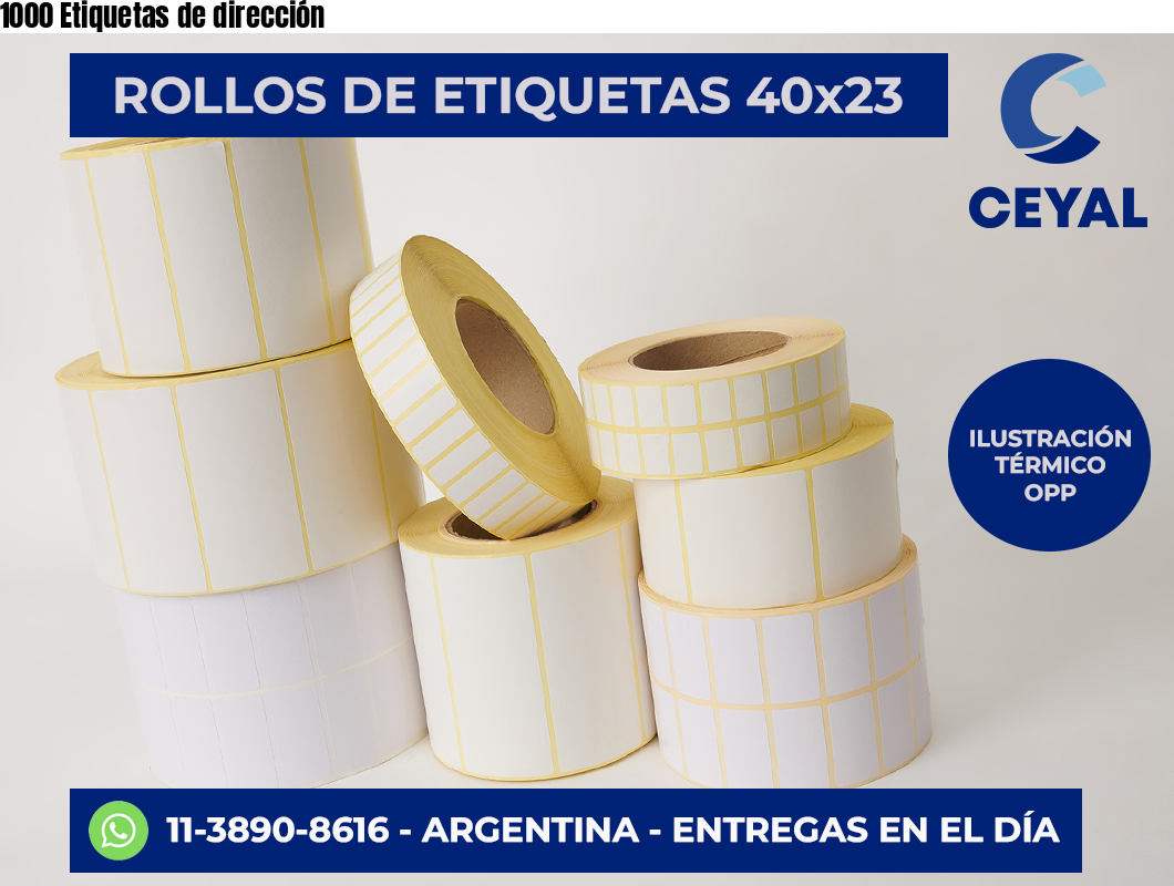 1000 Etiquetas de dirección