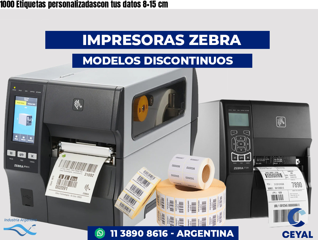 1000 Etiquetas personalizadascon tus datos 8×15 cm