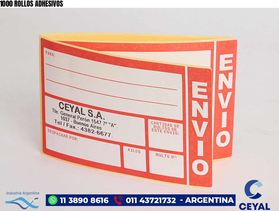 1000 ROLLOS ADHESIVOS