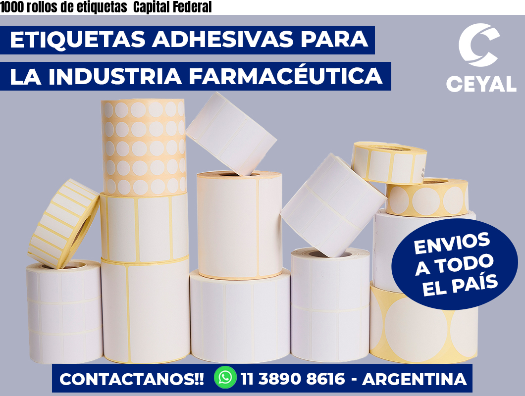 1000 rollos de etiquetas  Capital Federal
