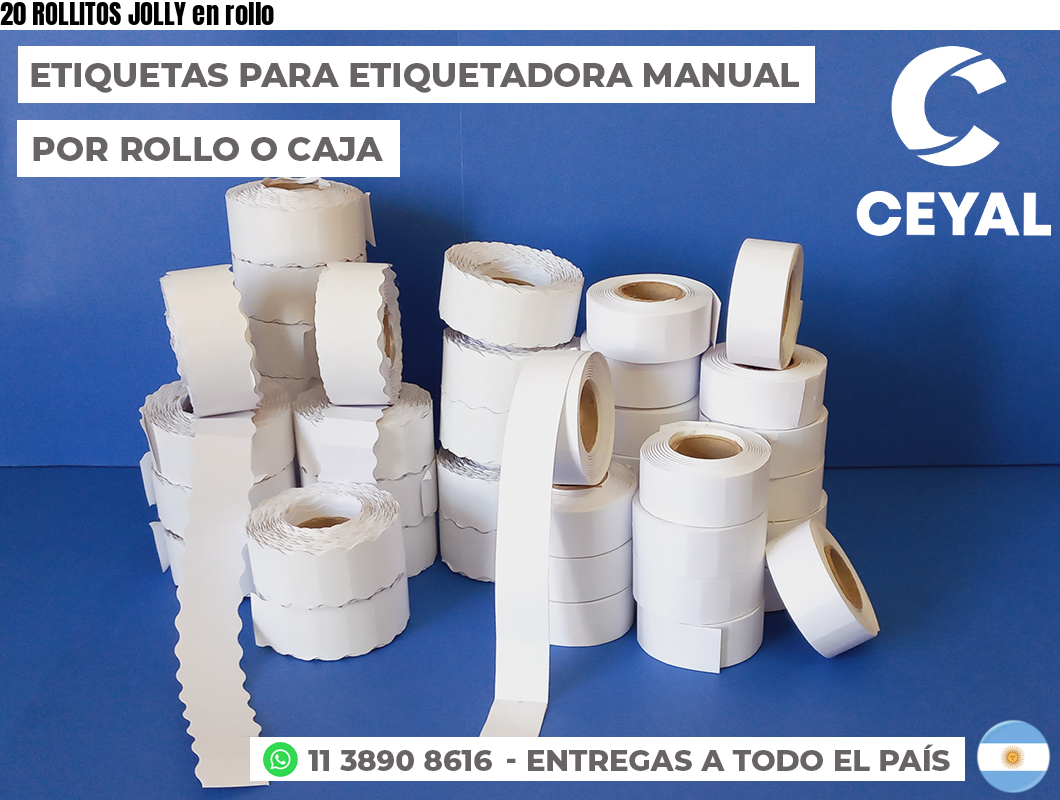 20 ROLLITOS JOLLY en rollo