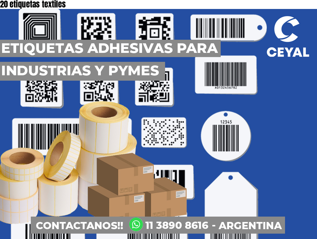 20 etiquetas textiles
