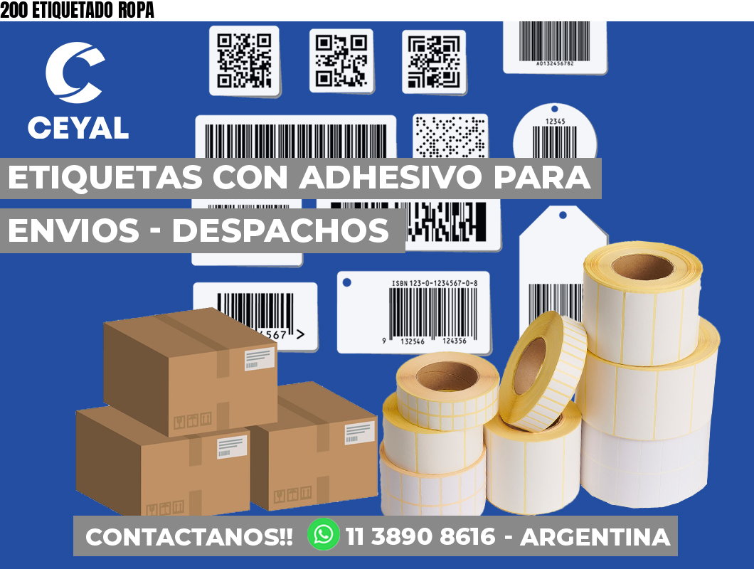 200 ETIQUETADO ROPA