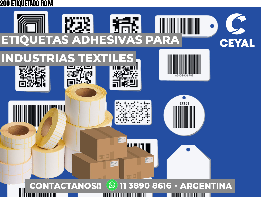 200 ETIQUETADO ROPA