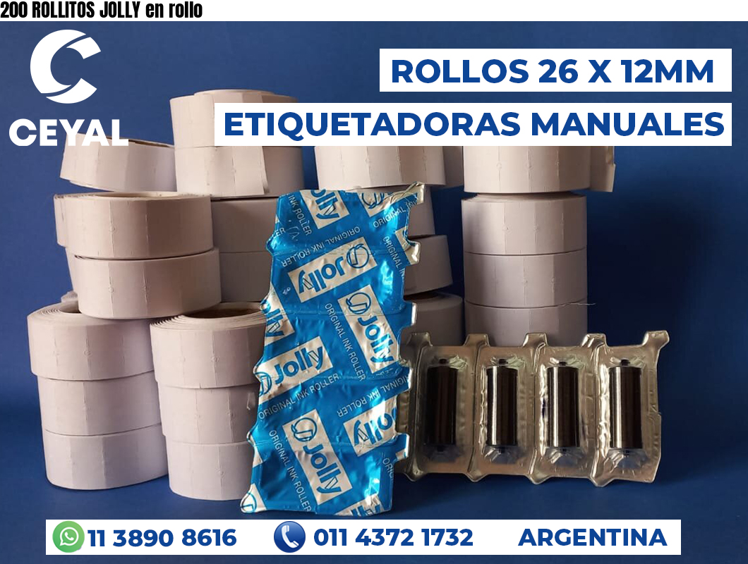 200 ROLLITOS JOLLY en rollo