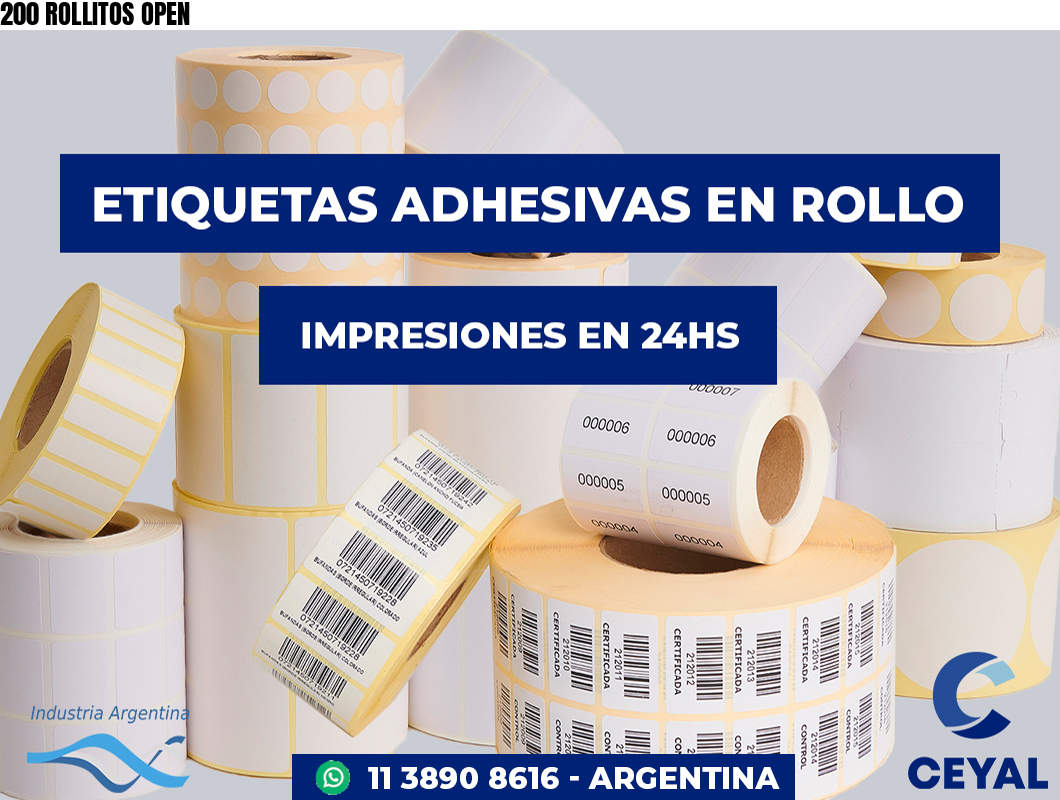 200 ROLLITOS OPEN