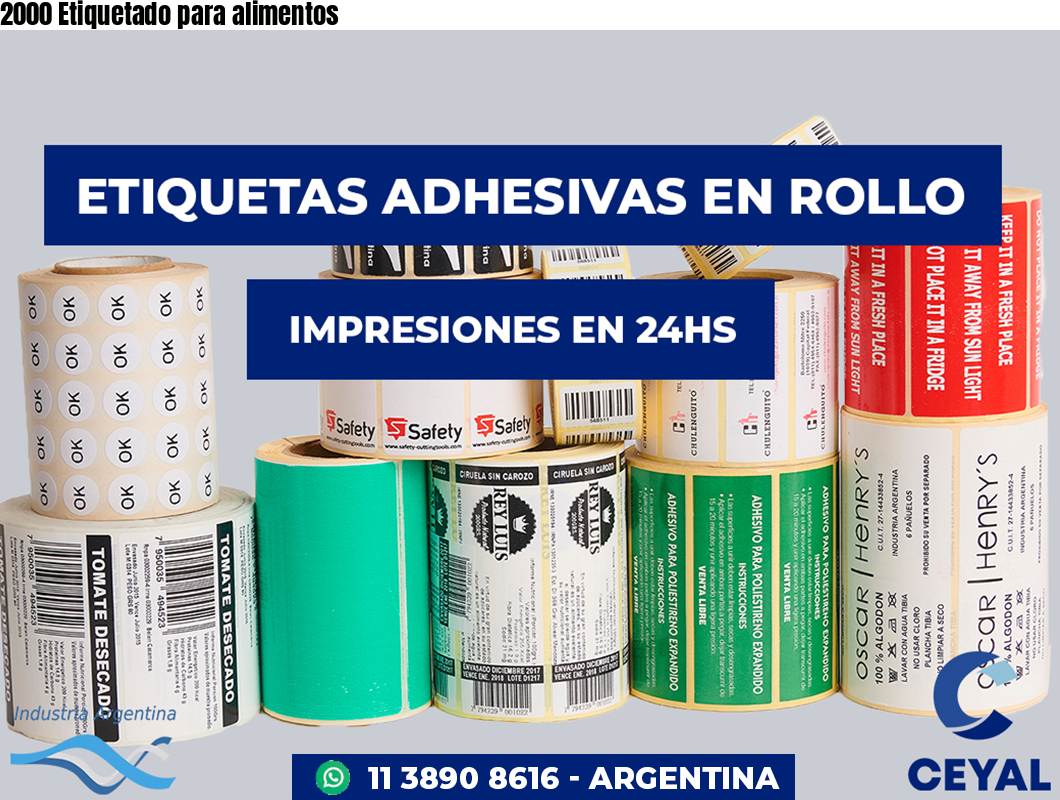 2000 Etiquetado para alimentos