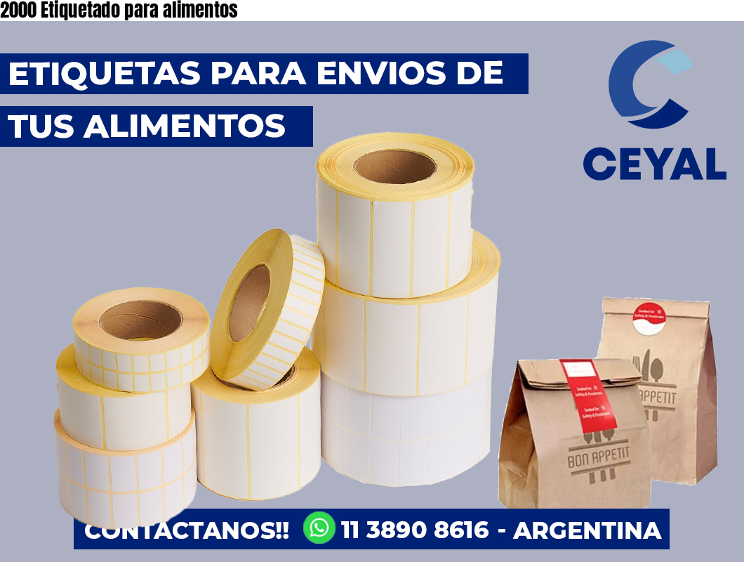 2000 Etiquetado para alimentos