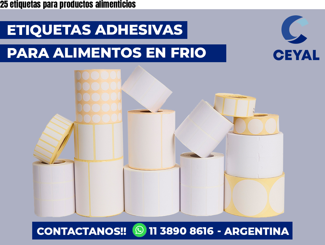 25 etiquetas para productos alimenticios