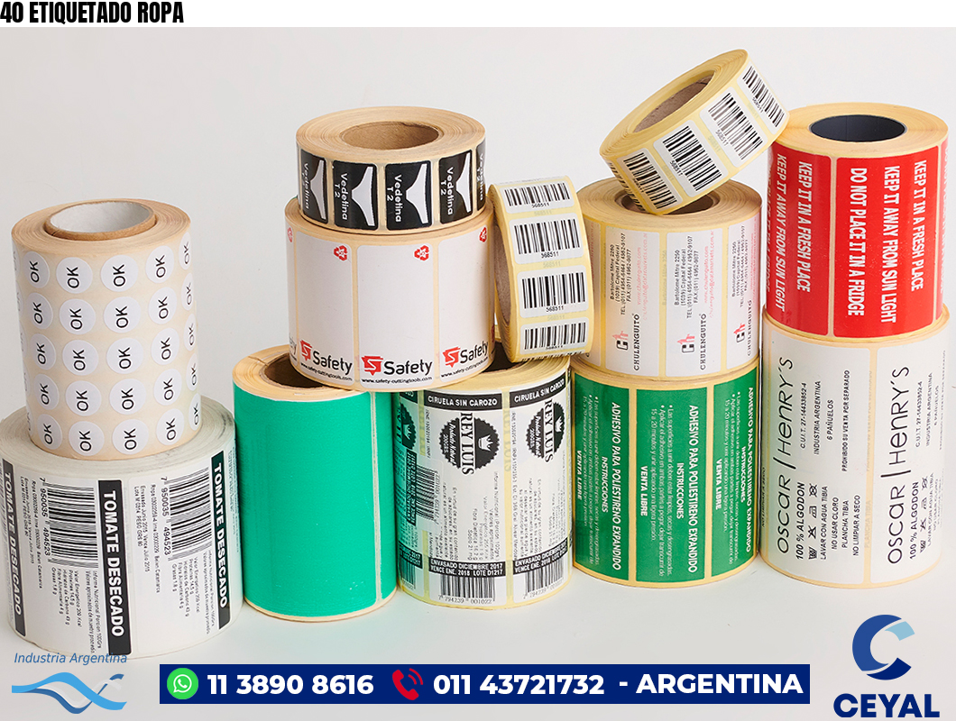 40 ETIQUETADO ROPA
