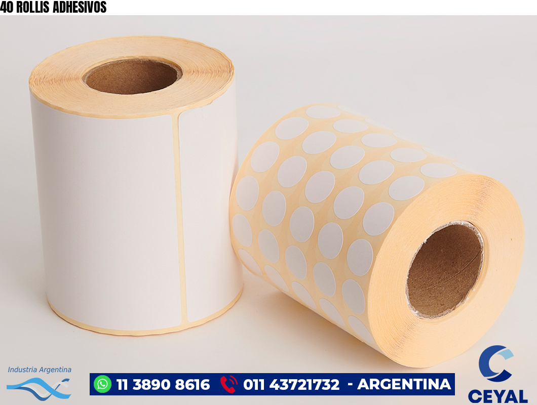 40 ROLLIS ADHESIVOS