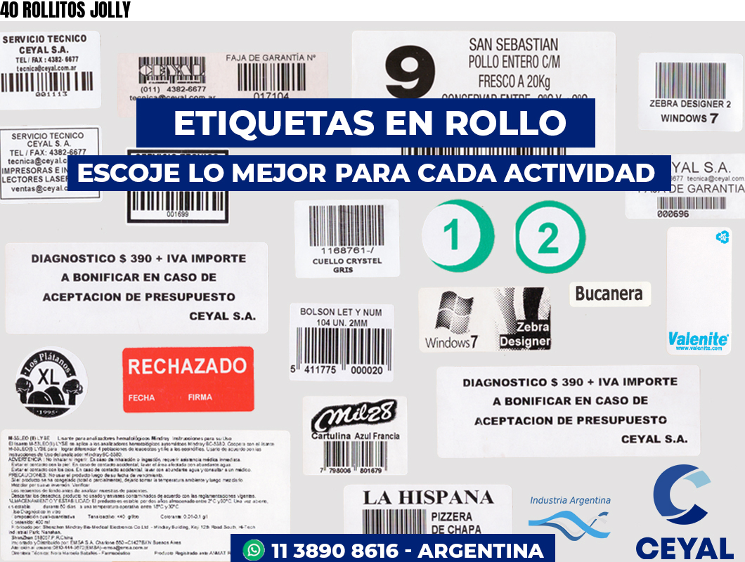40 ROLLITOS JOLLY