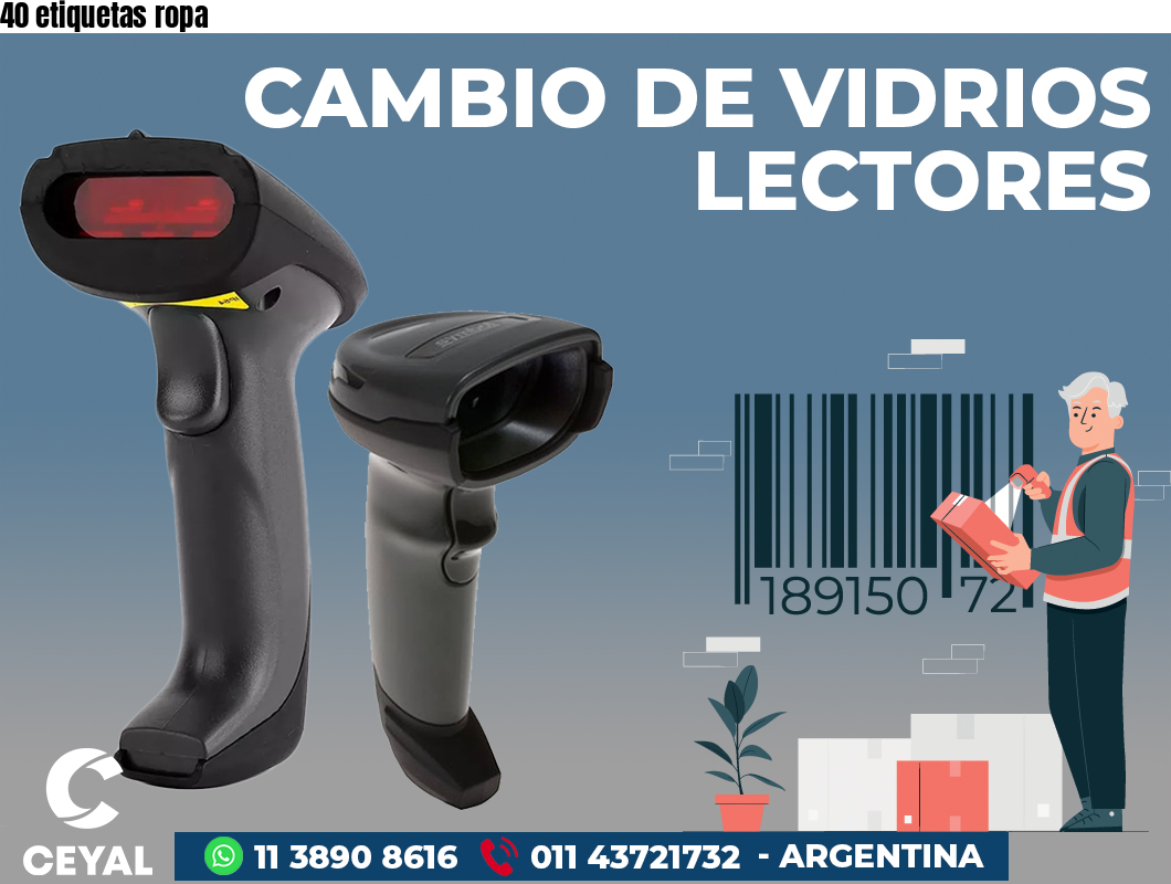 40 etiquetas ropa