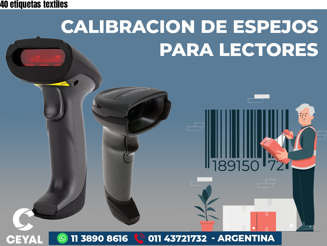 40 etiquetas textiles
