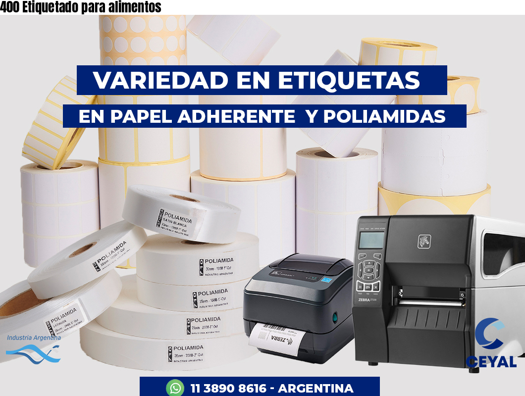 400 Etiquetado para alimentos