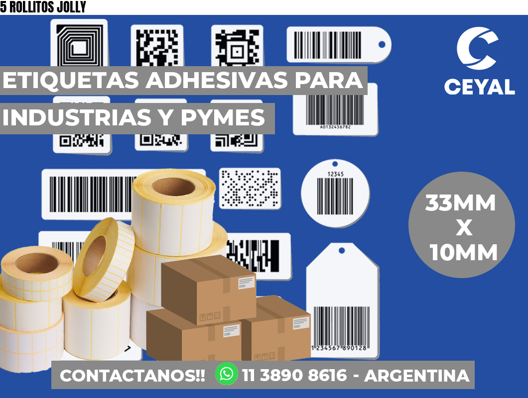 5 ROLLITOS JOLLY