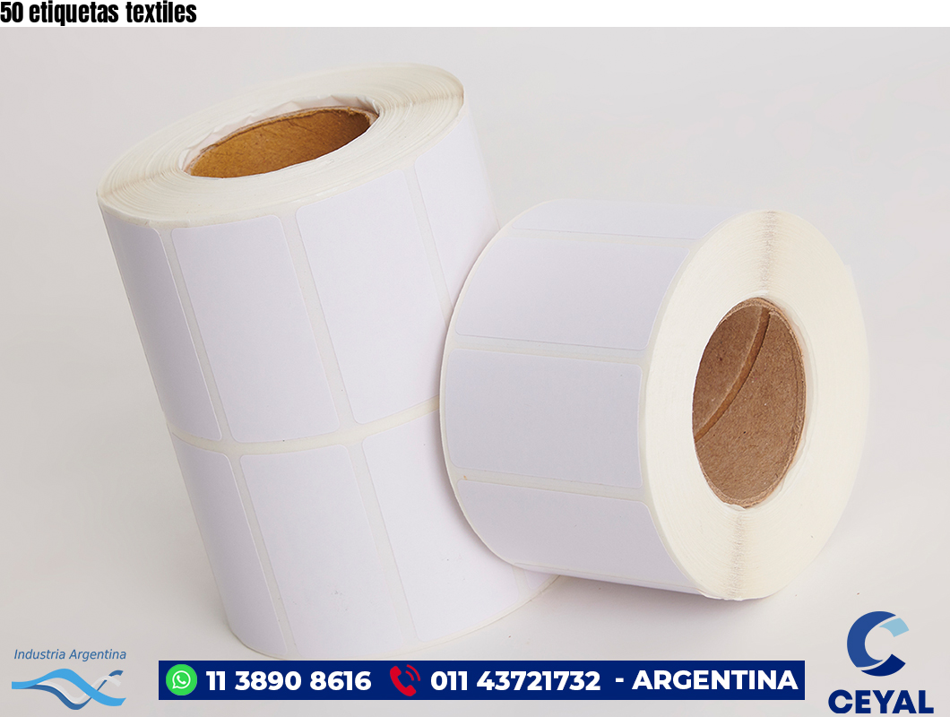 50 etiquetas textiles