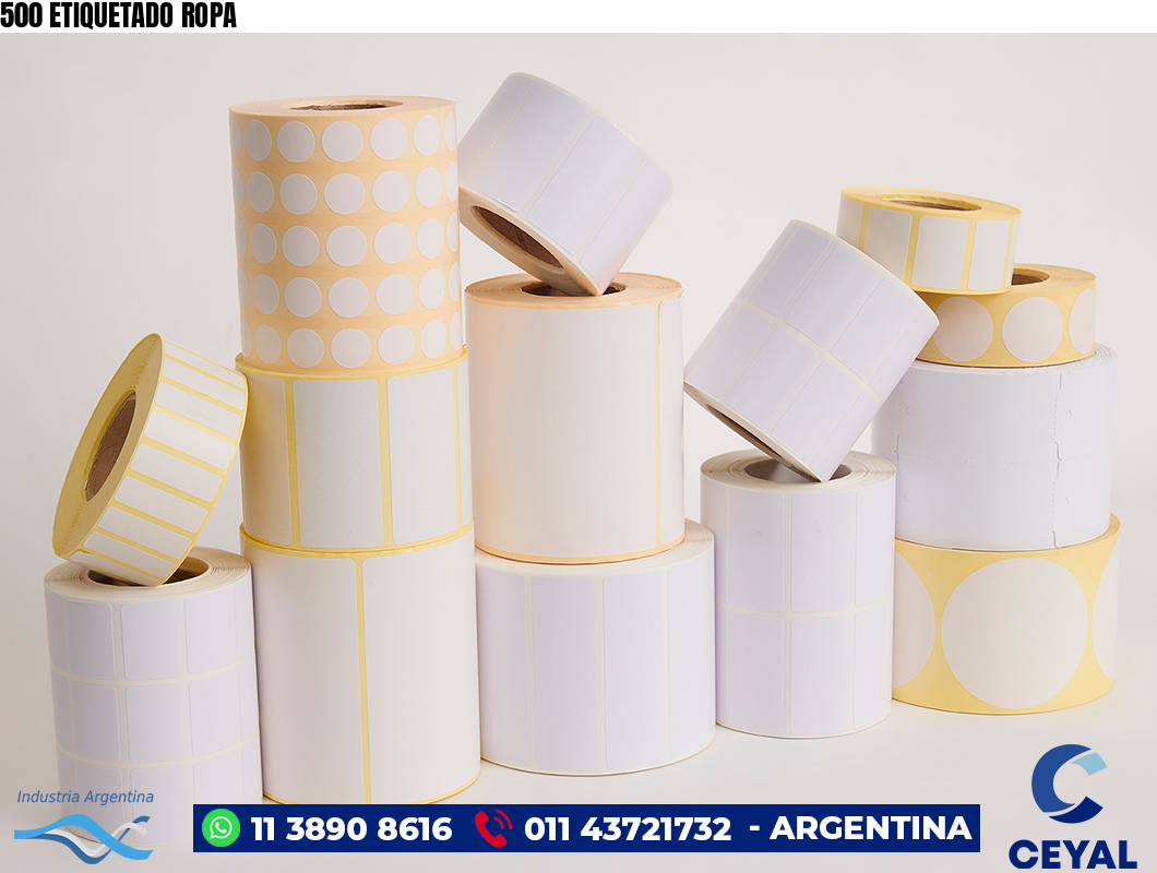 500 ETIQUETADO ROPA