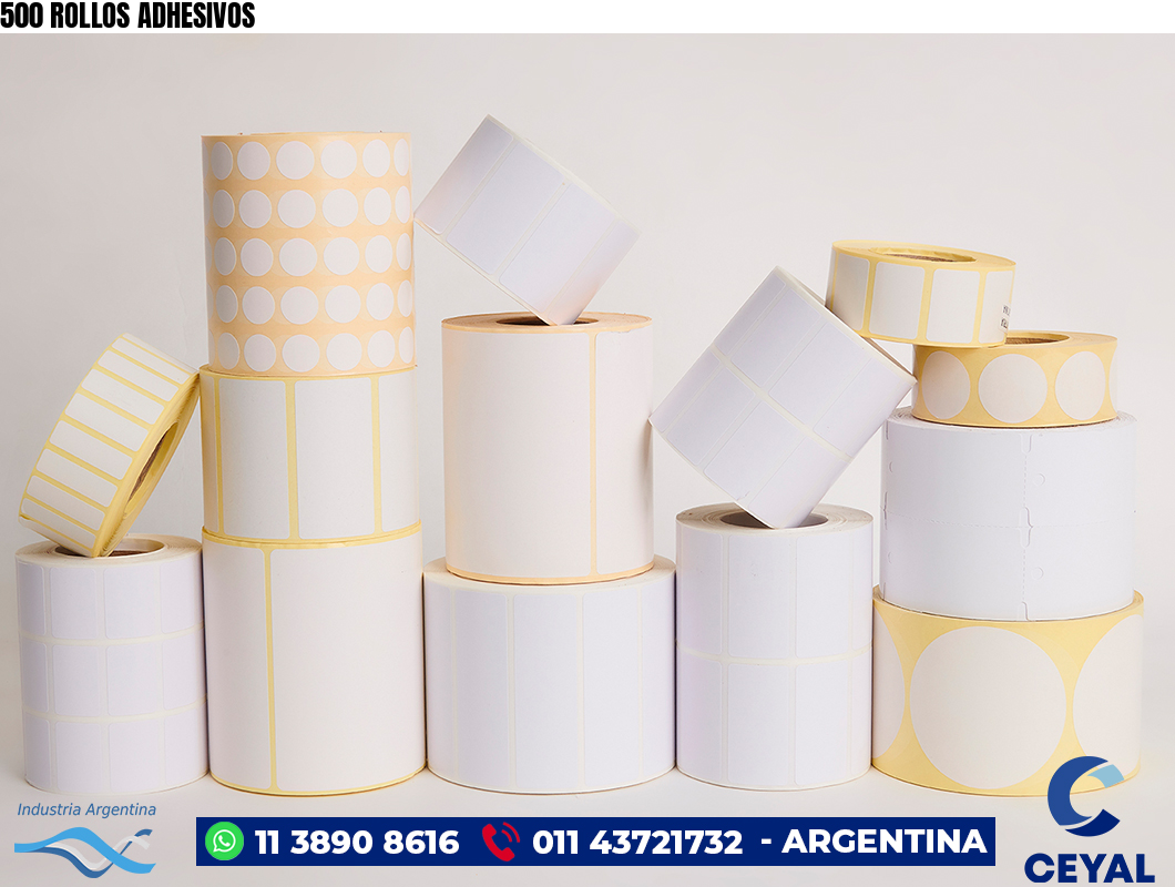 500 ROLLOS ADHESIVOS