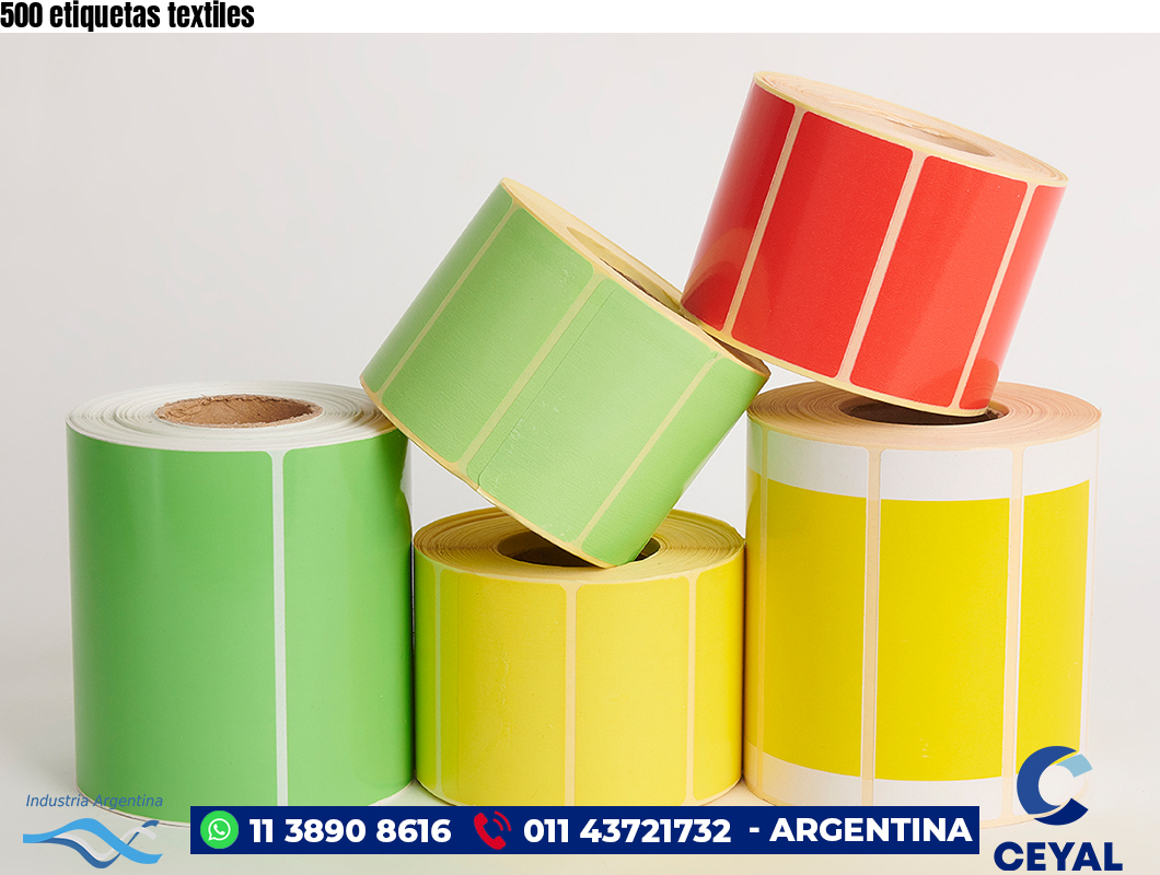 500 etiquetas textiles
