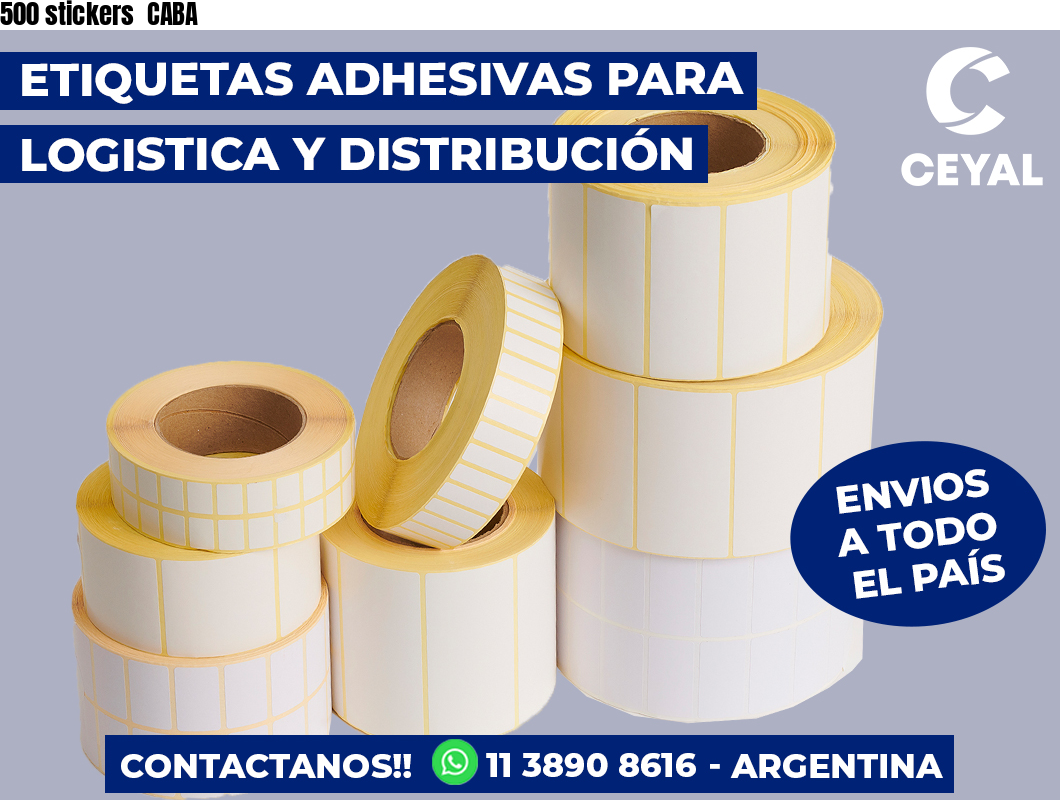 500 stickers  CABA