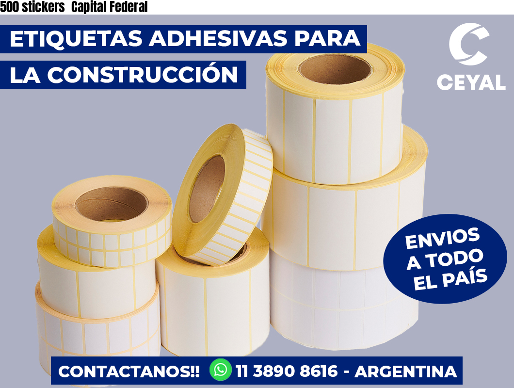 500 stickers Capital Federal