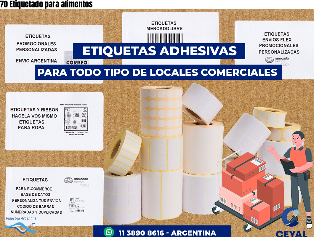 70 Etiquetado para alimentos