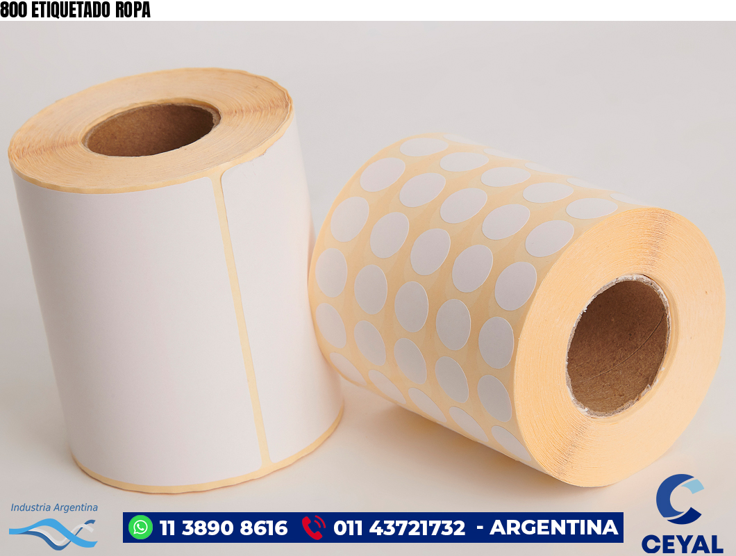800 ETIQUETADO ROPA