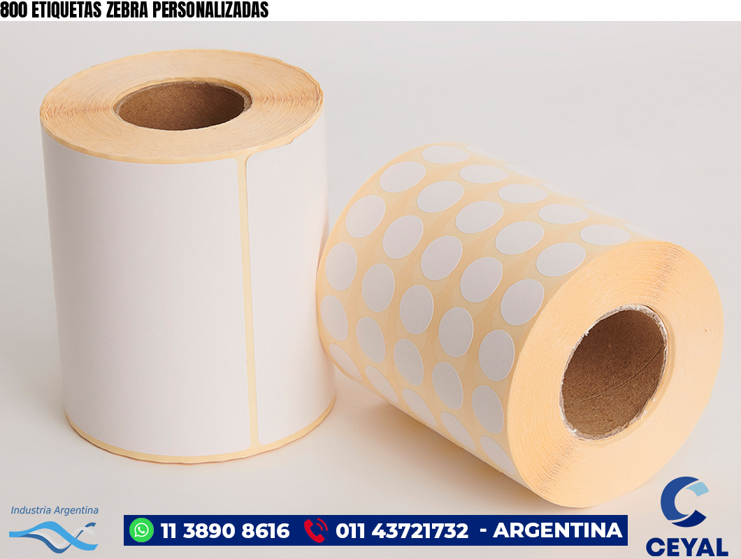800 ETIQUETAS ZEBRA PERSONALIZADAS