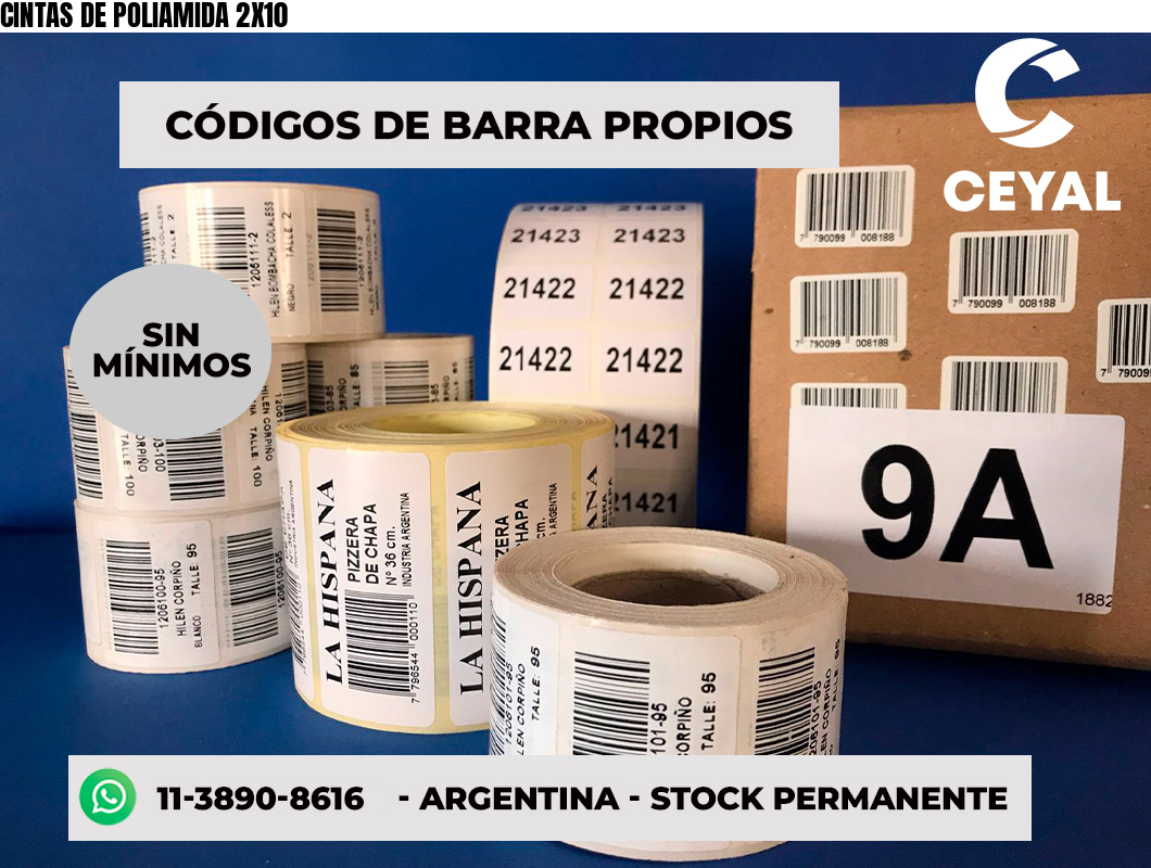 CINTAS DE POLIAMIDA 2X10